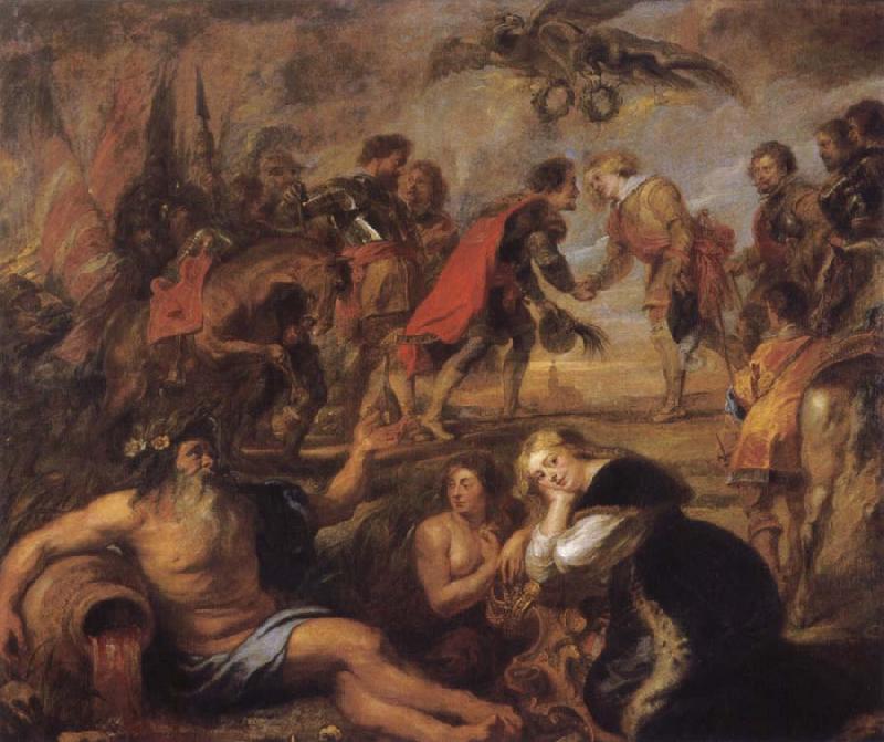 Peter Paul Rubens Meetin of King Ferdinand of Hungary and the Cardinal Infante Ferdinand before the Battle of Nordingen